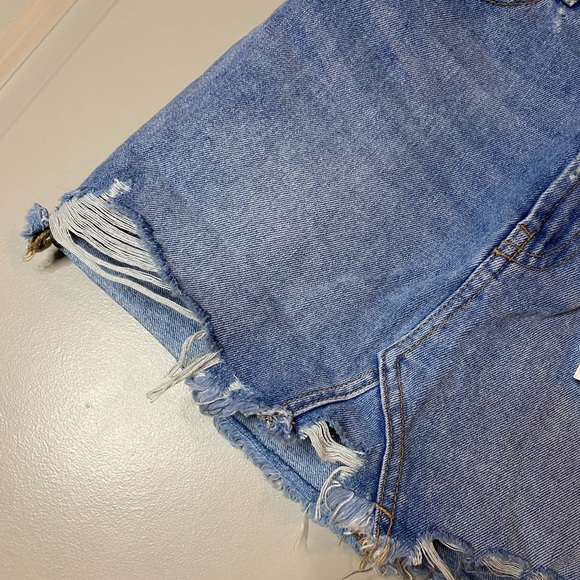 ZARA DENIM MINI SKIRT - Picture 10 of 12